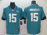 Nike Jaguars 15 Gardner Minshew II Teal Vapor Untouchable Limited Jersey,baseball caps,new era cap wholesale,wholesale hats